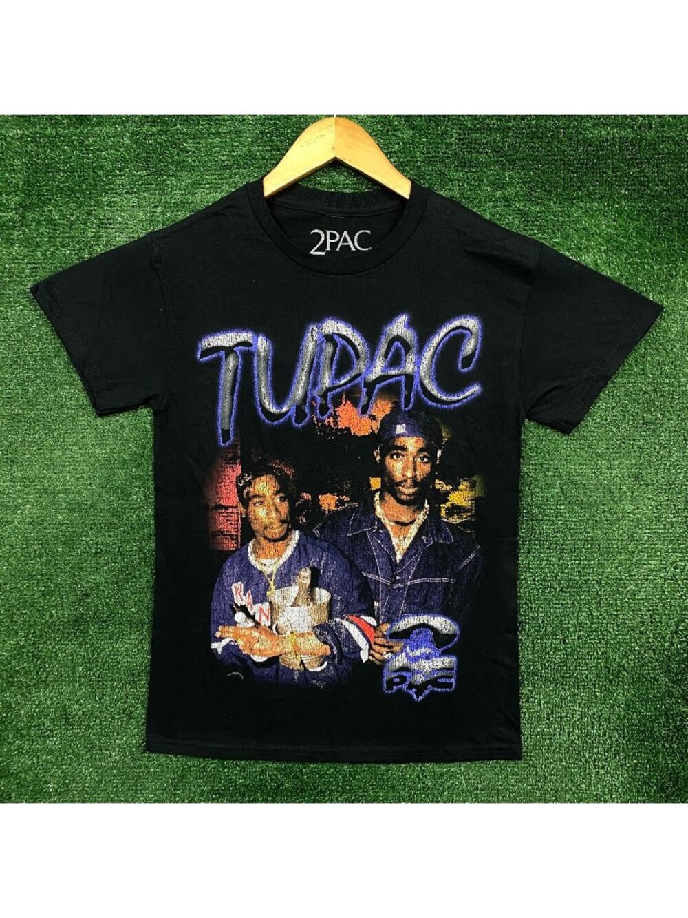 2Pac Portrait Collage T-Shirt Size Small